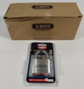 Six as new Abus Titalium I 80/30 padlocks, security level 8, boxed (B/EFSPP).