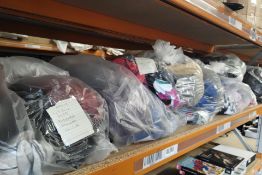 Eight assorted bags of pre-owned clothing to include Hollister, Superdry, Adidas.