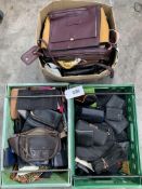 A quantity of assorted pre-owned wallets, purse and handbags (two crates, one box).