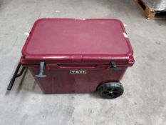 A pre-owned Yeti wheeled cool box (sold as seen).