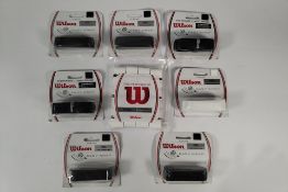 Twelve assorted as new Wilson replacement grip packs.