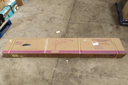 A boxed as new Purple Leaf cantilever umbrella in grey 10' x 10'.