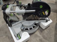 A pre-owned Festool Kapex KS 120 EB GB 240V Sliding Compound Mitre Saw.