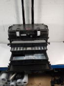 A GT LINE polypropylene tool trolley, four drawers.