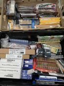 A quantity of mixed batteries to include Procell, Energizer (two crates).