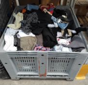 One stillage of assorted pre-owned clothing (stillage not included).