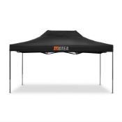 An as new Motea Pavillion foldable, Racing Tent, 3x4.5m, black (A517715) (stock image).