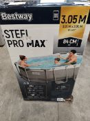 An as new Bestway Steel Pro MAX BW5614AGB-25 Oval Swimming Pool, 3.05m x 2.00m.
