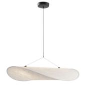 An as new New Works Tense Pendant Light 120 (21220), White Tyvek (stock image).