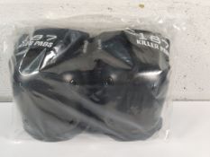 Six pairs of as new 187 Killer Pads - Fly Knee Pads, black.