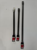 Three as new Milwaukee SDS max flat chisel bits.