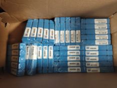 Fourteen as new packs of SGS 12.00 mm Ø, 4‑flute, end mill, corner-radius cutter (5 per pack/70 tota