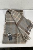 A women's as new Kinalba Neutrals Machair Natural Mackellar Cashmere Scarf.