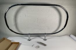 An as new Cicero shower curtain ring with fifteen hooks.