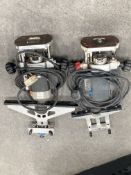 Two pre-owned Elu electronic routers.