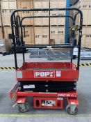 A pre-owned Pop-up Push Pro elevating work platform with recent and in date L.O.L.O.E.R certificate.