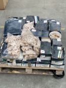 A quantity of part used Festool consumables to include sanding pads, Dominos and related.