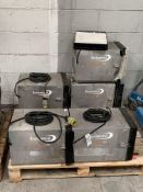 Five pre-owned Dustcontrol air cube 500 dust extractors.