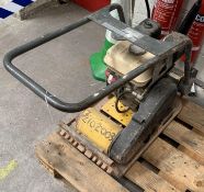 A pre-owned Wacker Neuson single direction vibrating plate.