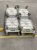 Eight pre-owned Festool SYS roll board trollies.