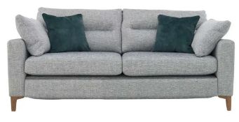 Two-Seater fabric sofa in Marine Smoke Wood finish RRP £1,445. 168W x 97D x 91H. A sumptuous deep sp