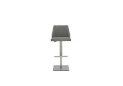 Italin inspired, Swivel Bar Stool in grey fabric. RRP £239. 42W x 50D x 96. Height adjustable. Guest