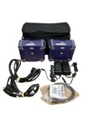 Two pre-owned Viavi JDSU Wi-Fi Advisor WFED-300AC LAN Analysers with PSU & carry bag.