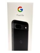 As new Google Pixel 8a 128GB in Obsidian (SKU: GA04432-GB EAN: 840244707934) (Box sealed).