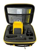 Twelve pre-owned Narda Nardalert S3 99899 Radiation Monitors with batteries and cases.