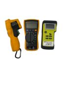 Pre-owned Fluke 115 True RMS Digital Multimeter, Fluke 62 MAX PLUS Infrared Thermometer (Last Cal 02