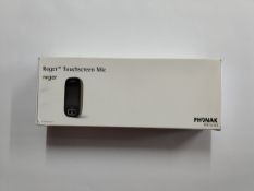 An as new Phonak Roger Touch Screen Mic 3 (REF: 056-3034-P5).