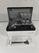 An as new Riester 3.5v xenon otoscope with C-handle, comes with two lithium batteries (REF: 3860).