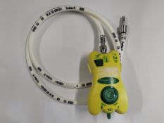 Six pre-owned Smiths Medical Pneupac VR1 Portable Mechanical Ventilator with Hose (REF: 520A1125).