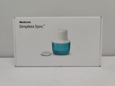 An as new box of five Medtronic Simplera Sync Glucose Sensors (REF: MMT-5120C1, EXP: 2026/01/07).