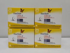 Four as new Freestyle Libre 2 flash glucose monitoring system (EXP: 2026-06-30).