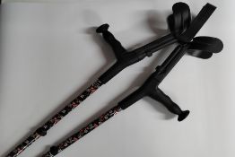 A pre-owned pair of Cool Crutches, Magic Mushroom Design.