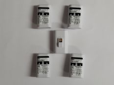 Five Braun Thermoscan Medical Rechargeable Batteries 2.4V, 750mAh (REF: 901122).