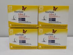 Four as new Freestyle Libre 2 flash glucose monitoring system (EXP: 2026-06-30).