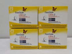 Four as new Freestyle Libre 2 flash glucose monitoring system (EXP: 2026-06-30).