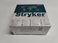 An as new Stryker Triathlon Cruciate Retaining Femoral Right, Beaded with PA, Cementless use only, S