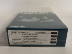 As new Stryker Exeter V40 Cemented Hip Stem, Stainless Steel 2 PMMA, Offset 37.5, Size N°1, STM Leng