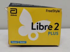 An as new FreeStyle Libre 2 Plus flash glucose monitoring system (EXP: 2026-05-31).