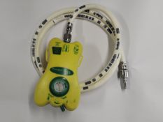 Six pre-owned Smiths Medical Pneupac VR1 Portable Mechanical Ventilator with Hose (REF: 520A1125).