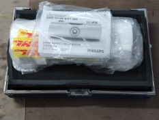 A pre-owned Philips X-Ray Tube Assembly SRO 33100 ROT 380 in a hard carry case.