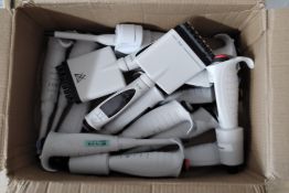 Sixteen Andrew Alliance Pipettes (returned for battery faults, sold for parts, sold as seen).