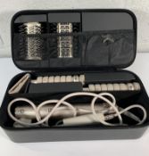 A pre-owned Shark Flex styling wand/hairdryer in case.