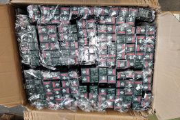 Approximately one hundred and sixty packs of Starbucks Espresso Roast, Arabica Decaf Intensity 11 co