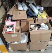 Assorted items to include household essentials, toys and toiletries.