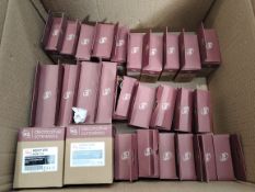 Twenty-five as new M2 Decorative Screwless sockets and front plates.