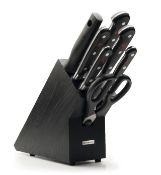 An as new Wusthof Classic 8-piece knife block set (1090170707) (stock image) (over 18s only).